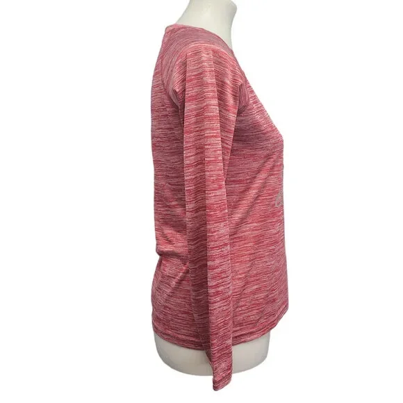 BAW Womens Small H Wrestling Dry Tek Long Sleeve Heathered Athletic Shirt - Picture 3 of 5